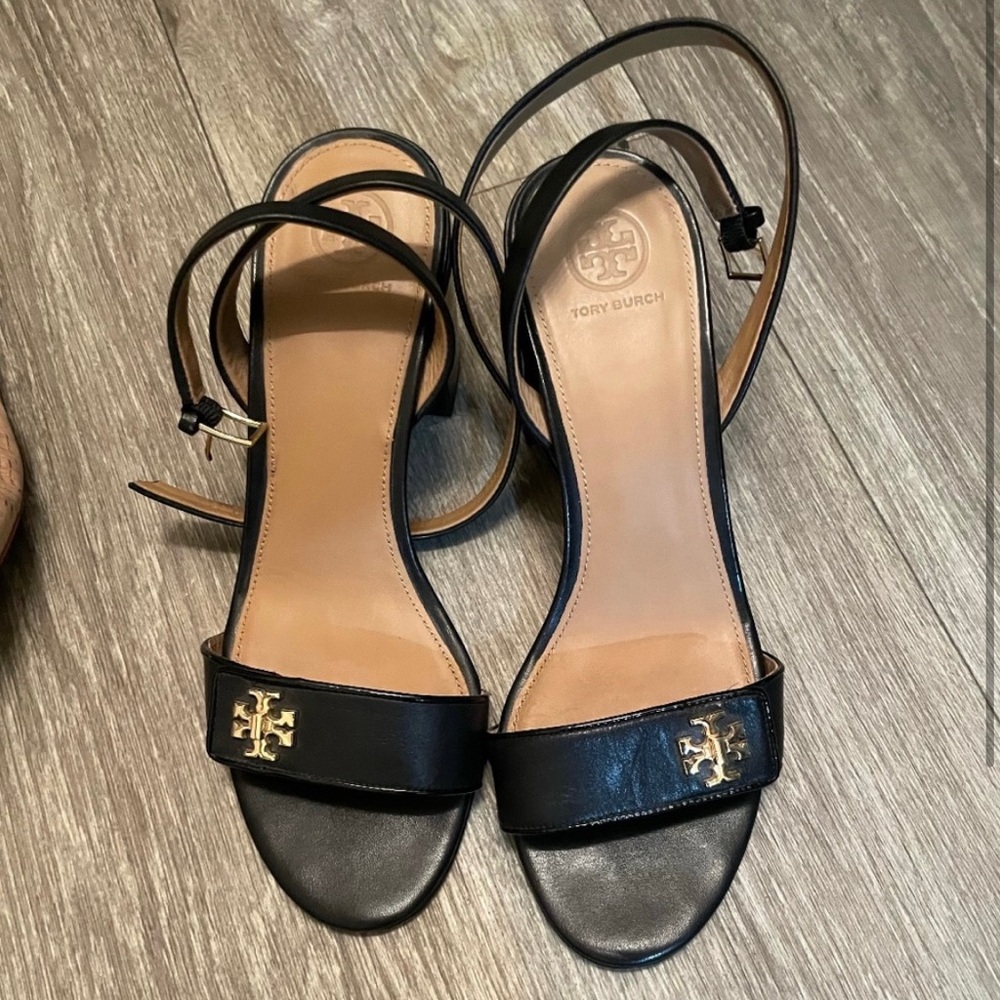 Tory Burch Black Kira Heeled Shoes Elegant Design